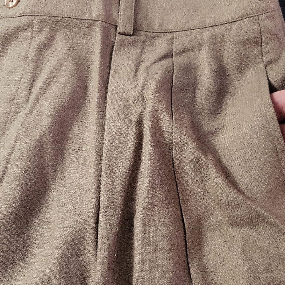 80's Pleated Silk Pants Mens 38